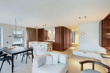 Söögituba - Corner Apartment with Sea View in Zoute