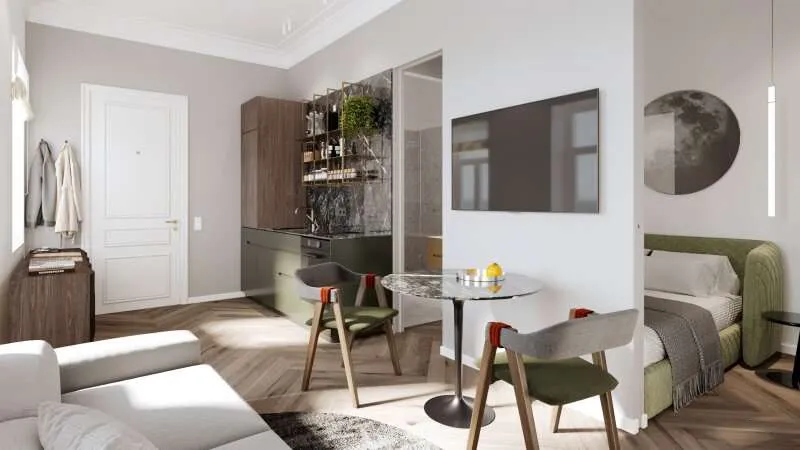 Elutuba - Modernised 1-Bedroom Flat with Balcony in Vienna