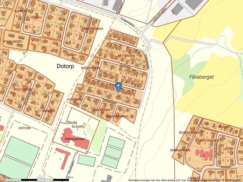 4-toaline maja asukohas Falköping
