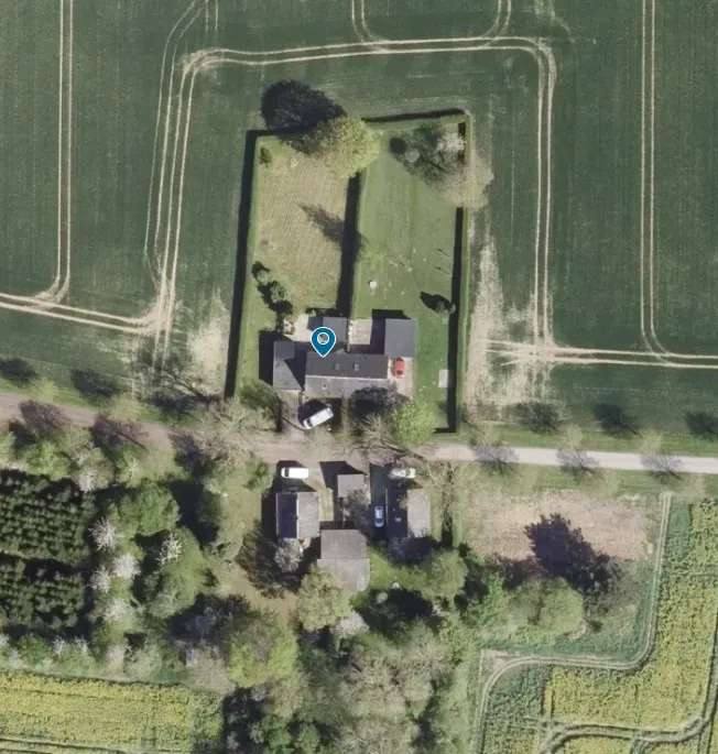 Vista aerea - Terraced House with Garden in Haslev