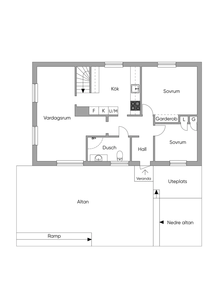 Plan - 1-Storey Villa with Garden in Kåhög