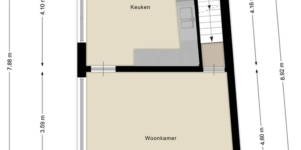 Plaan - Corner Flat with Potential in Scherpenheuvel