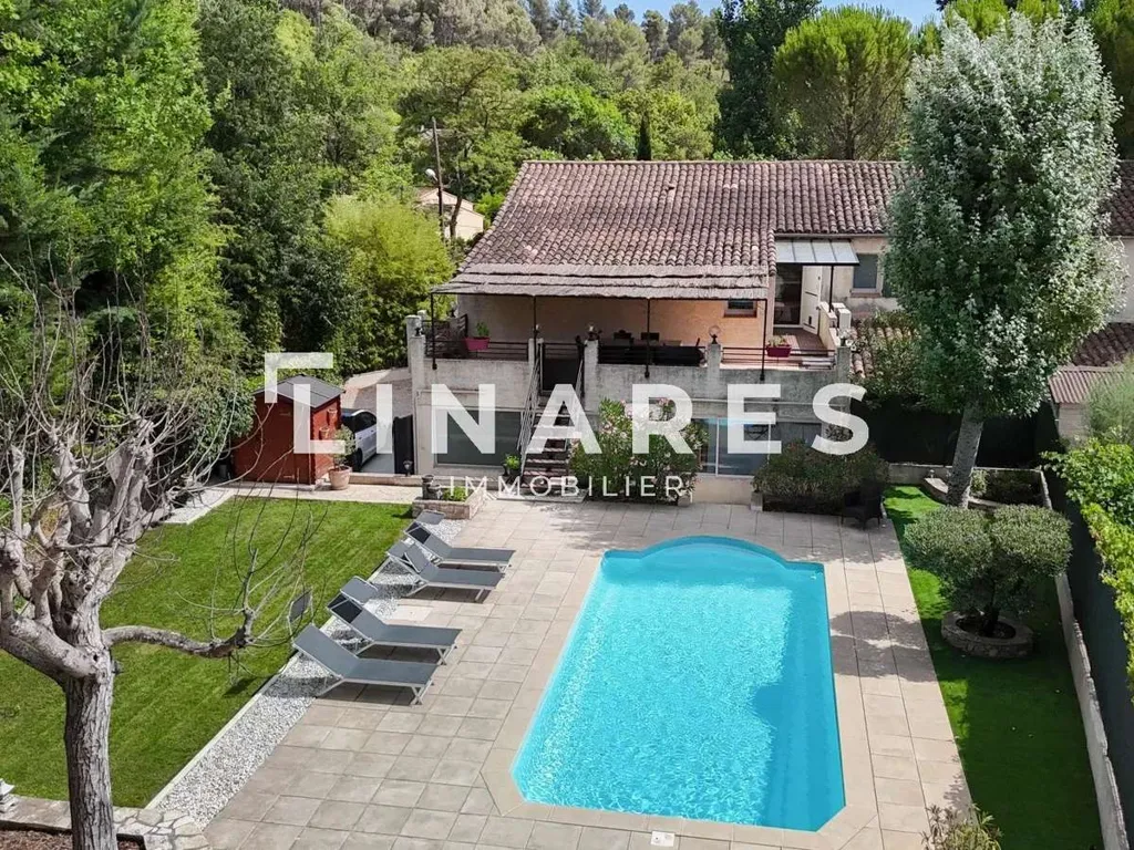 Vista aerea - Divided Villa with Pool in Le Tholonet