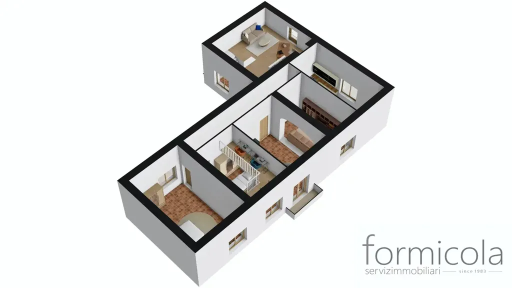 Planimetria - Appartamento con quadrupla esposizione a Napoli