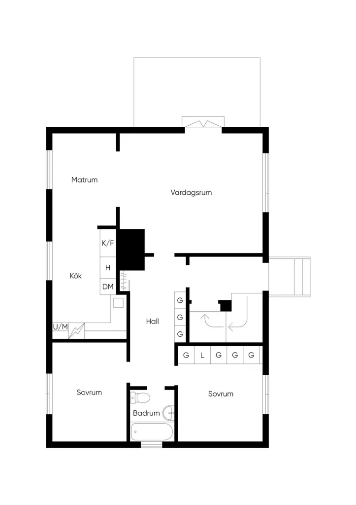 Plan - Spacious Villa with Garden in Suburban Area