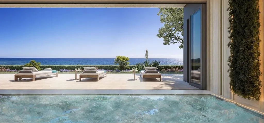 Piscine - Beachfront Flat with Pool in Manilva