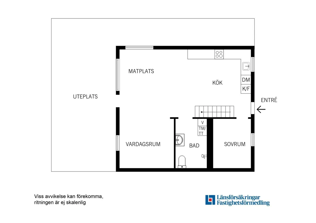 Planimetria - Two-Storey Apartment with Panoramic Views in Glömsta