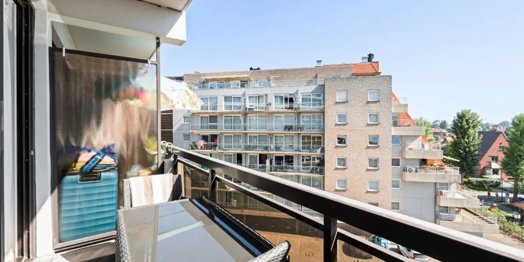 Balcon - Studio avec Salle de Nuit au Centre de Koksijde