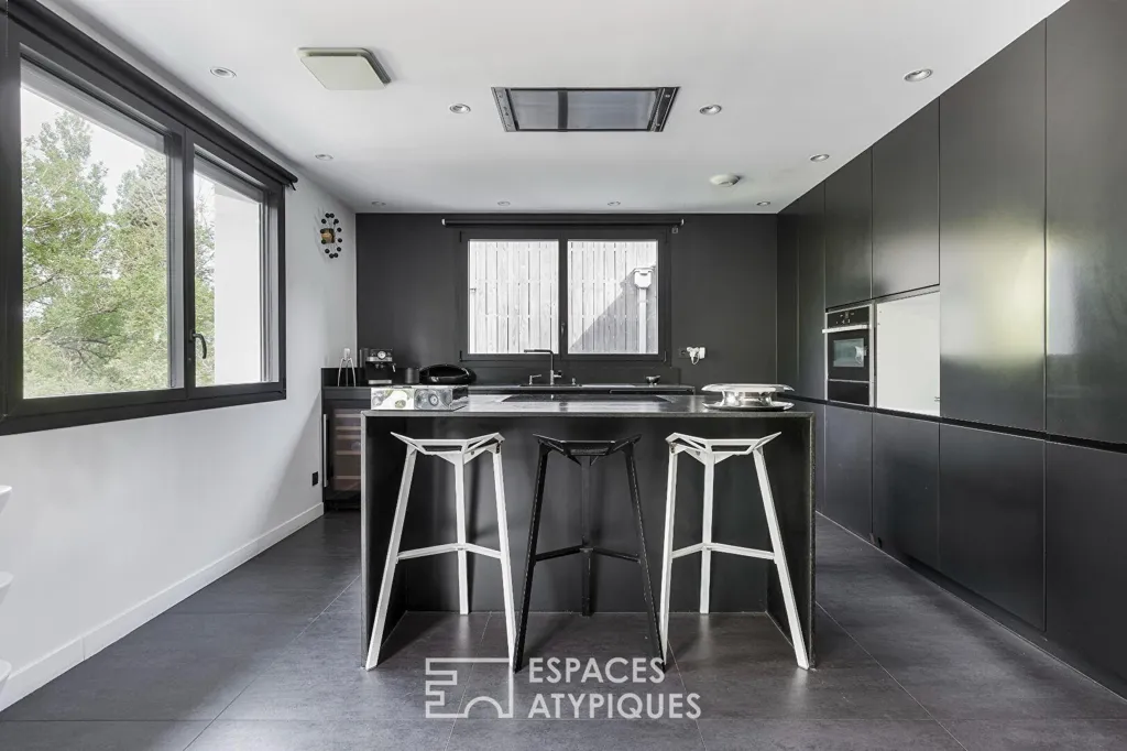 Cuisine - Villa d'Architecte avec Piscine à Sorèze