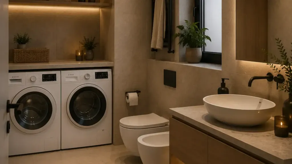 Bathrooms - New Villa with Mountain View in Talignano