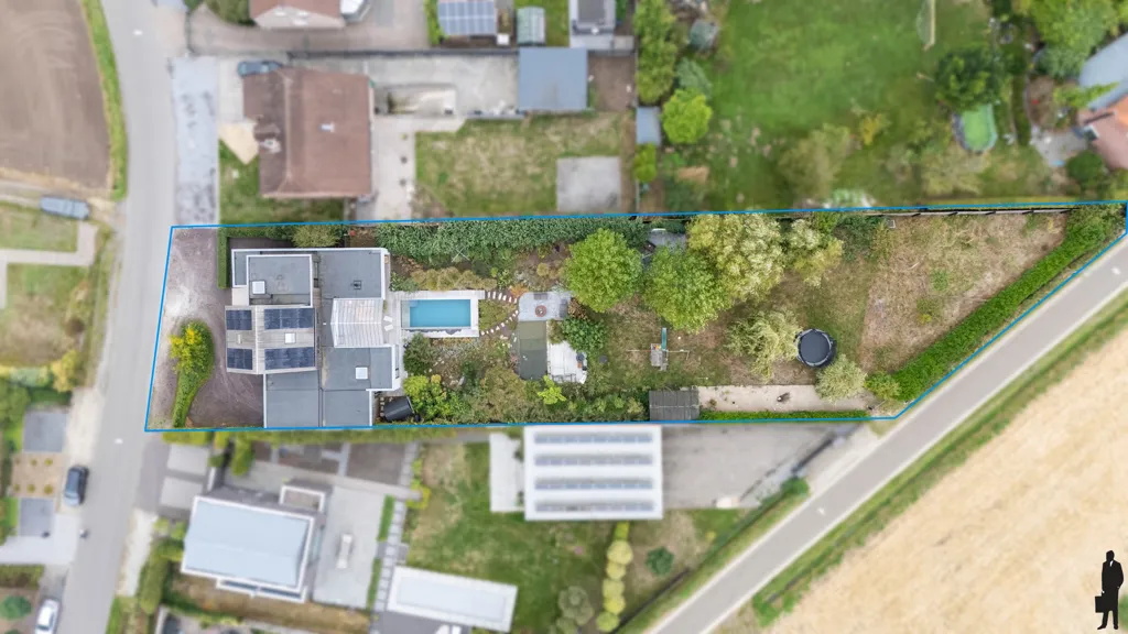 Õhuvaade - Architect's Villa with Infinity Pool in Olmen