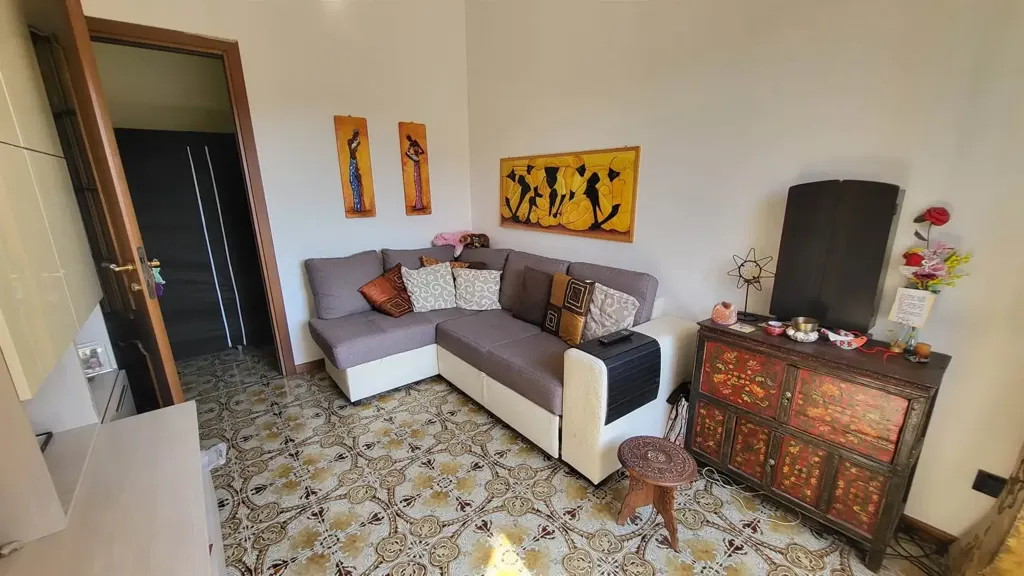 Séjour - 3-Bedroom Apartment with Balcony in Milan