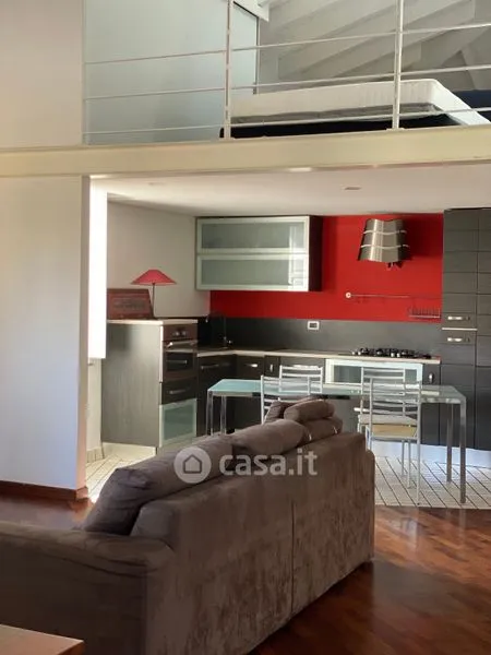 Séjour - Rustic Trilocale with Balcony in Piacenza