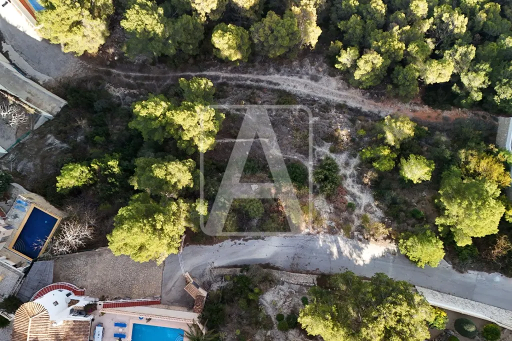 Õhuvaade - Urban Plot with Panoramic Sea Views in Benissa