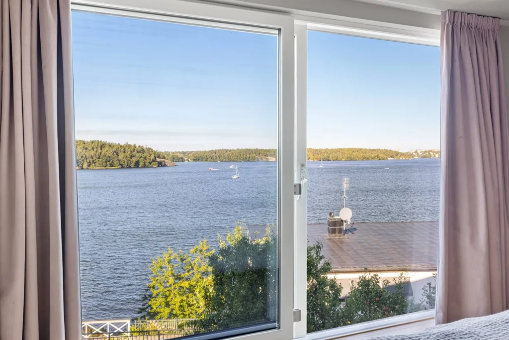Bedrooms - Modern Apartment with Mälaren View in Mälarhöjden