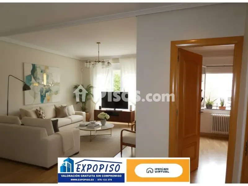 Séjour - Reform Apartment with Balcony in Zaragoza Centre