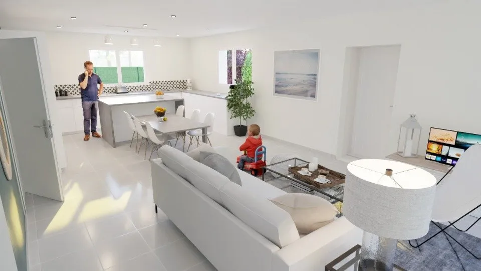 Contemporary Villa with Garden in Courry