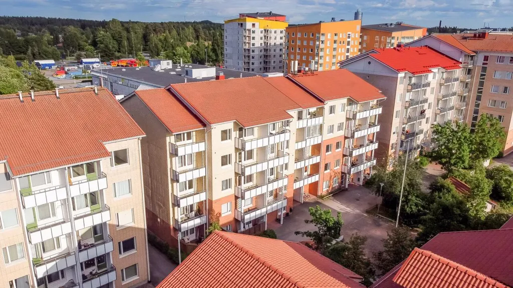 Vue aérienne - Apartment with Balcony and Sauna in Kerava Centre