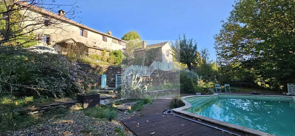 Piscine - Mas Cévenol avec Piscine et Vue Dégagée