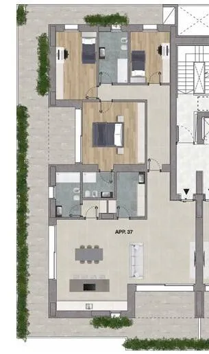 Plan - Luxury Attico with Panoramic Terrace in Verona