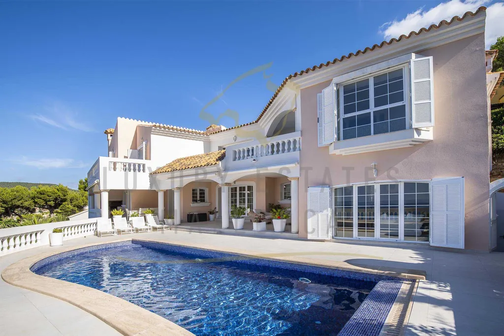 Pool - Partially Renovated Villa with Ocean Views in Camp de Mar