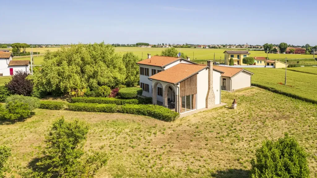 Vue aérienne - Villa with Garden and Caminetto in Codevigo