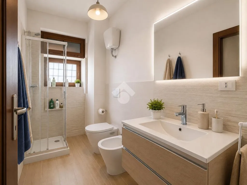 Salles de bain - Ground Floor Trilocale in University Area, Lecce