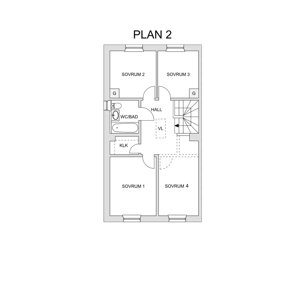 Plan - Apartment with Balcony in Skellefteå