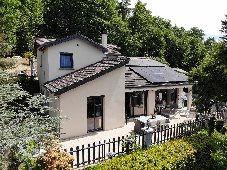 Õhuvaade - House with Pool and View in L'Etrat