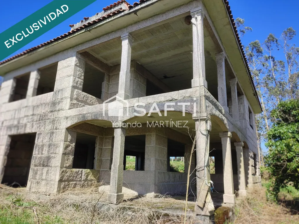 Exterior - Unfinished House with Balcony near Santa Comba