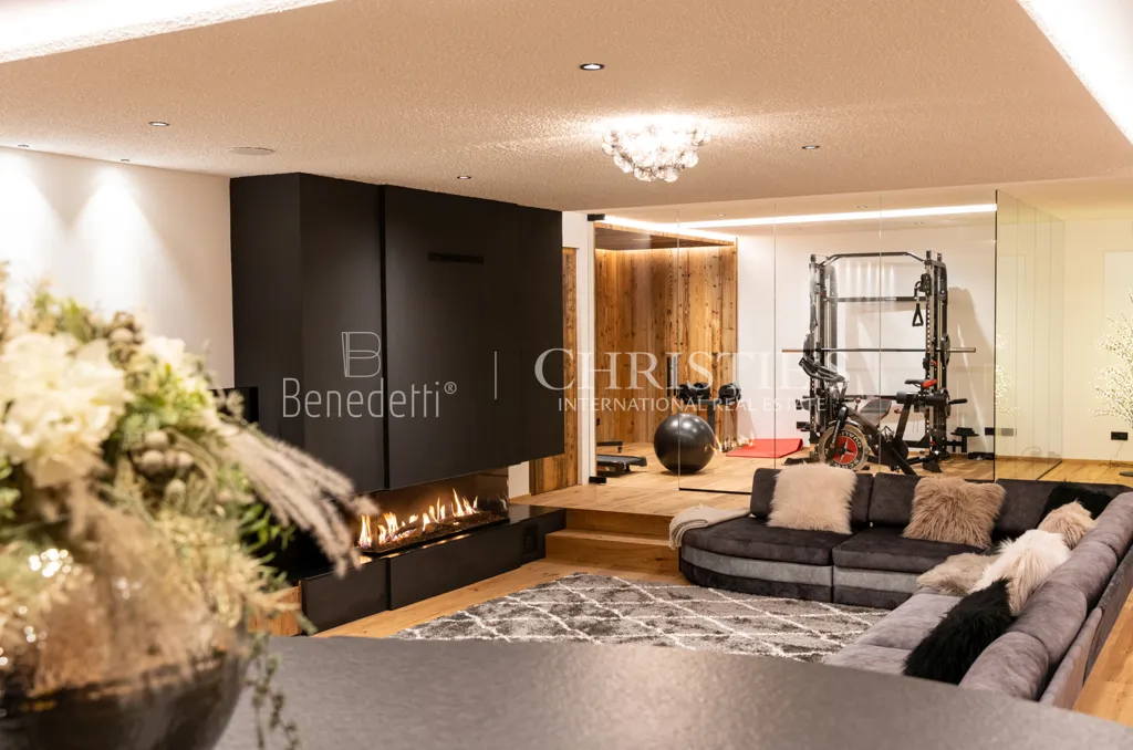 Wohnzimmer - Luxury Chalet with Private Pool in Gröden