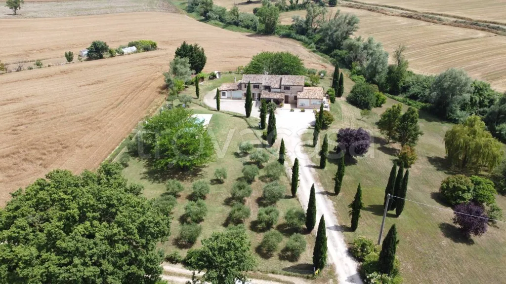 Vista aerea - Rustic Casale with Pool in San Costanzo
