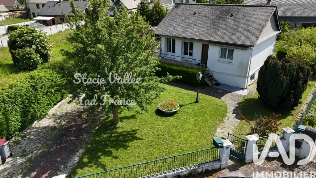Aerial - Evolvable House with Balcony in Conches-en-Ouche