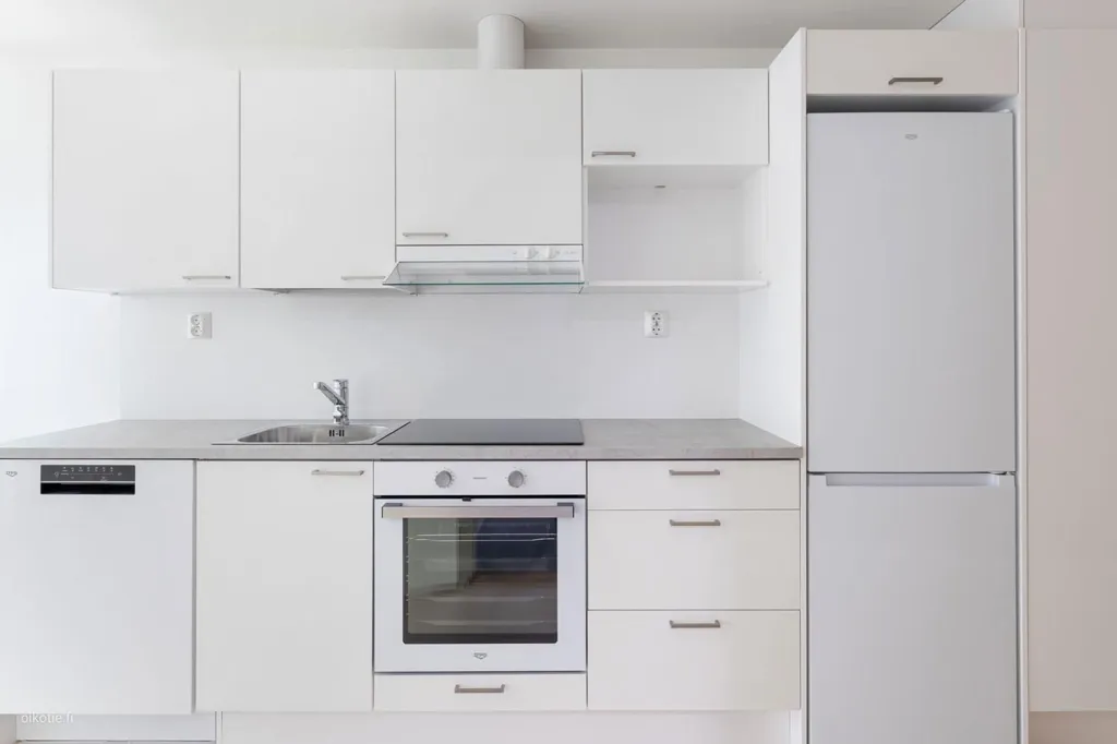Cucina - Studio Flat with Balcony in Linnakaupunki, Turku
