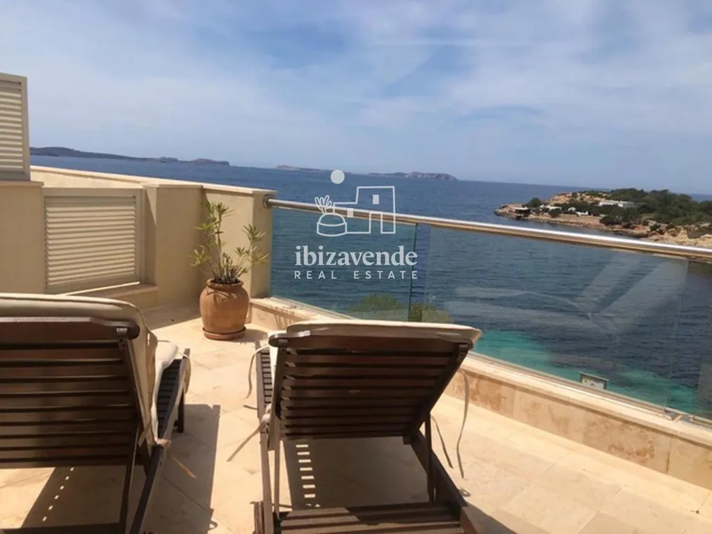 Terrasse - Studio with Sea View in Sant Antoni de Portmany