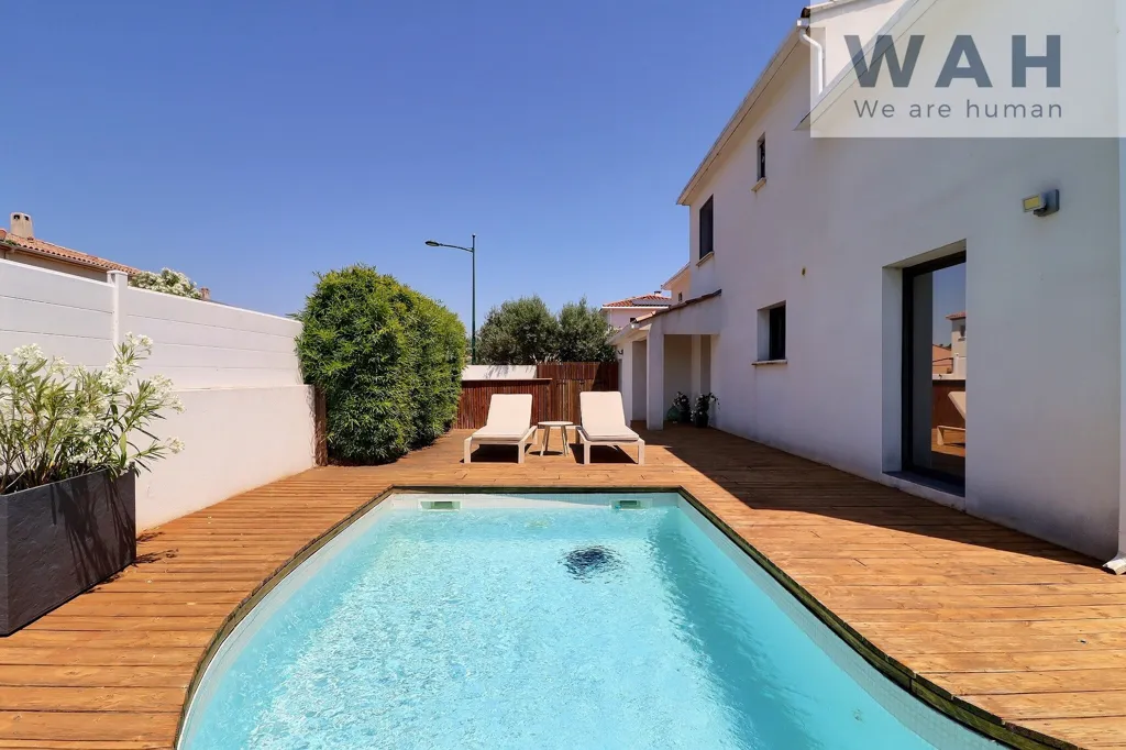 Piscine - Villa Contemporaine avec Piscine à Mauguio