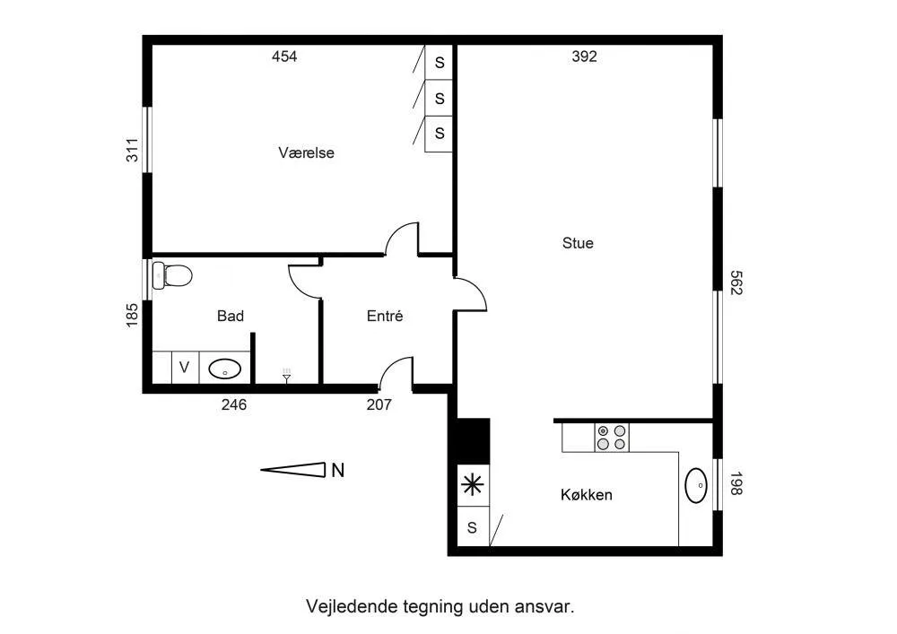 Plaan - Apartment with Music Hall View in Esbjerg