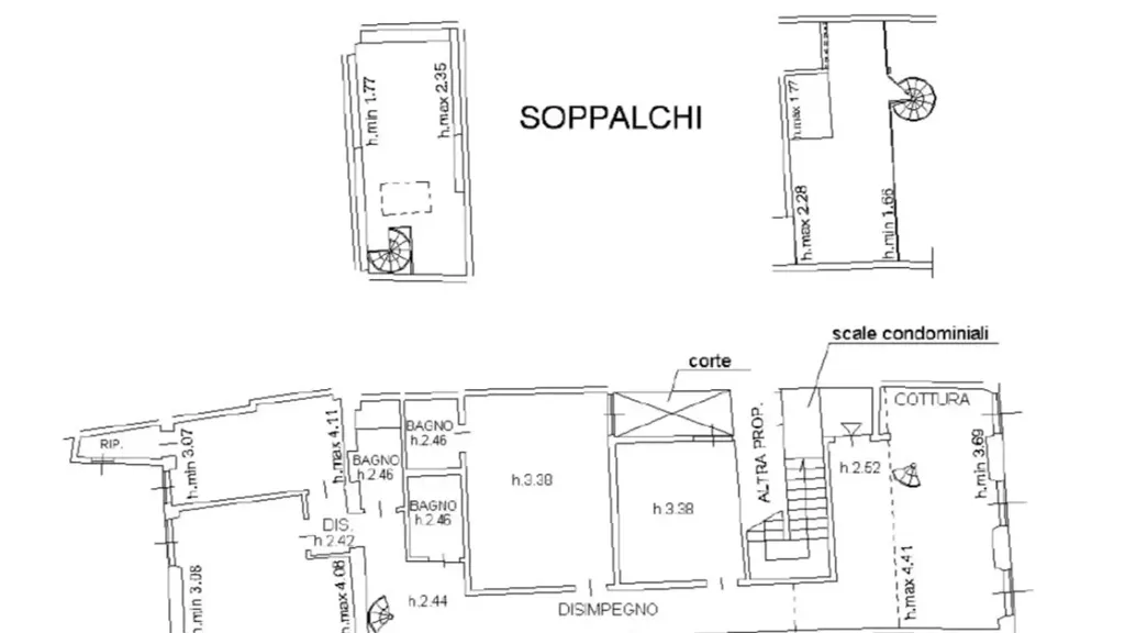 Plan - Historic Apartment with Uffizi View in Florence