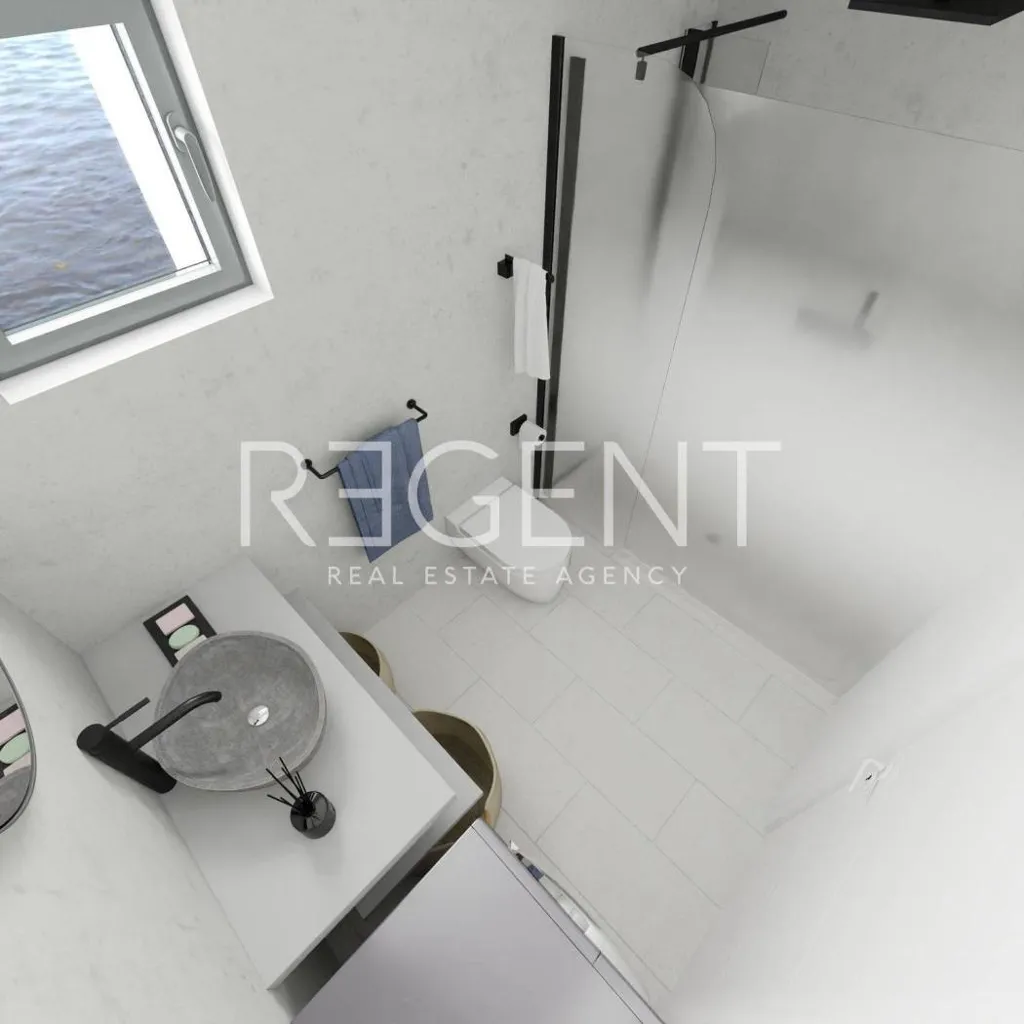 Salles de bain - Two-Bedroom Apartment with Terrace in Podgora
