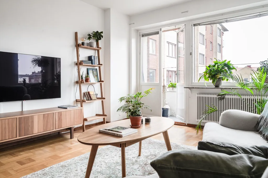 Elutuba - Fifties-Style Flat with Balcony in Malmö