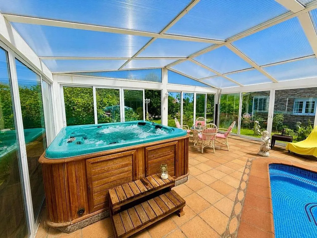 Terrasse - Chalet with Pool and Terrace in Lugar Granda
