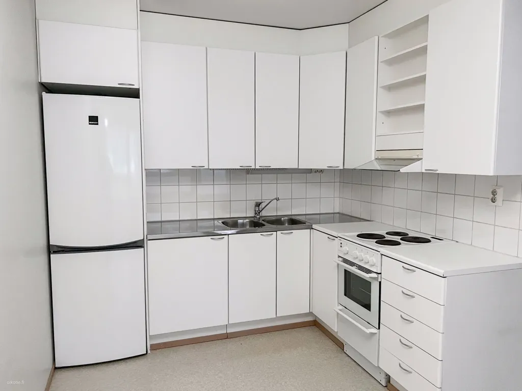 Kitchen - Flat with Glazed Balcony in Espoo Centre