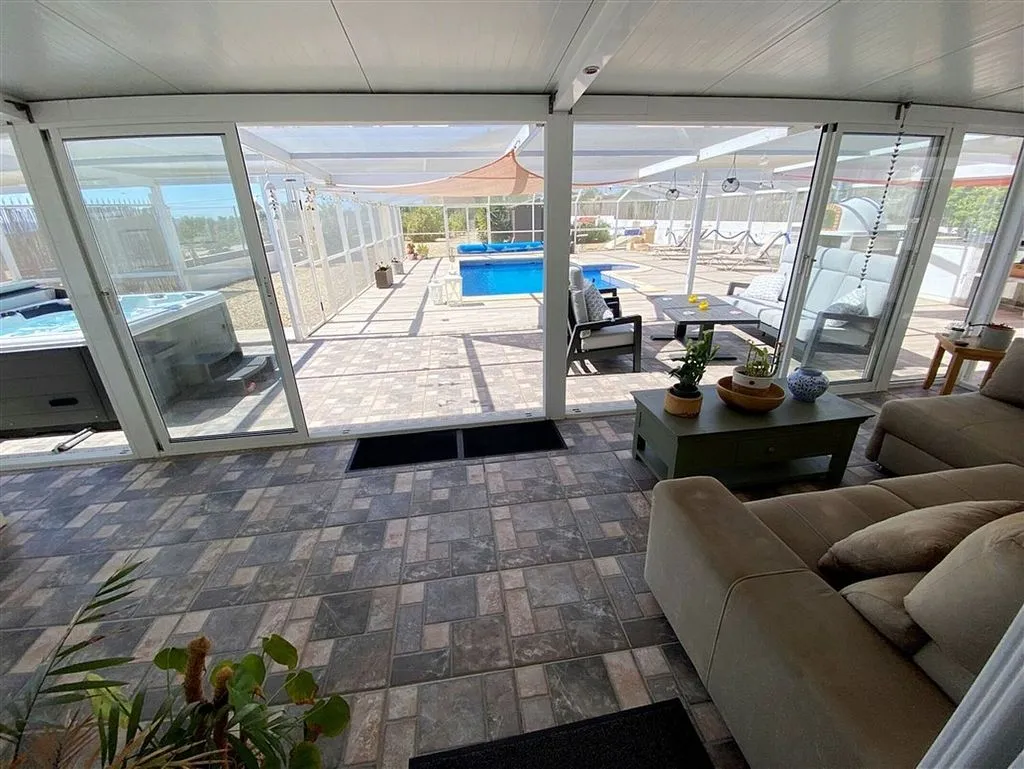 Terrasse - Modern Chalet with Pool and Terrace in Huércal-Overa
