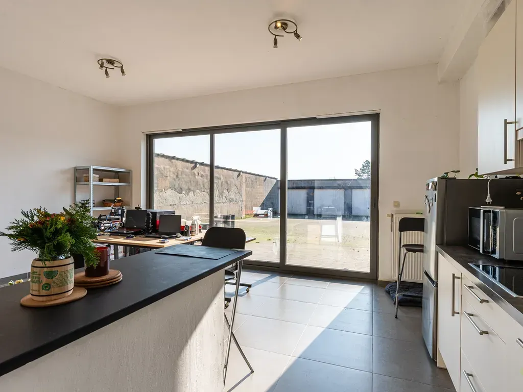 Cuisine - Appartement en RDC avec Terrasse Sud à Sint-Laureins