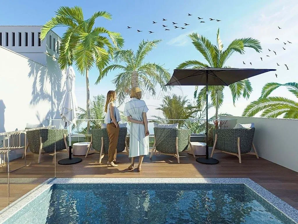 Luxury Flat with Rooftop Pool in Bemposta, Portimão