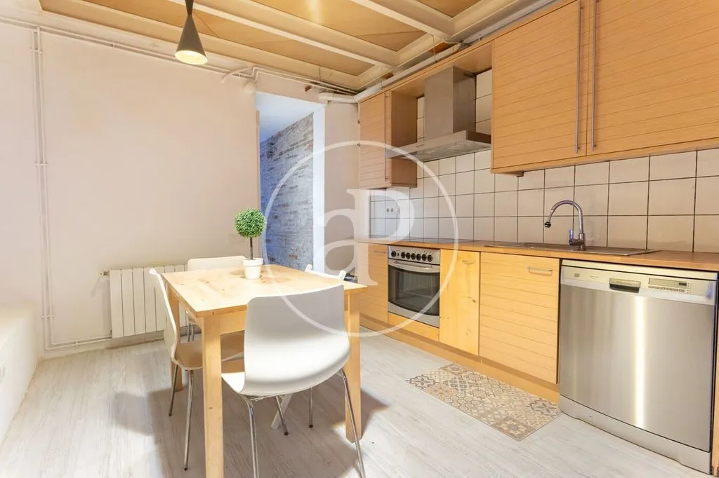 Köök - Duplex Flat with Garden in Barcelona