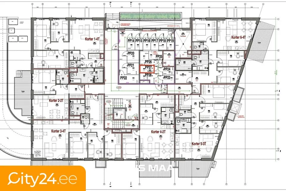 Plan - New Building Apartment with Park View in Pirita