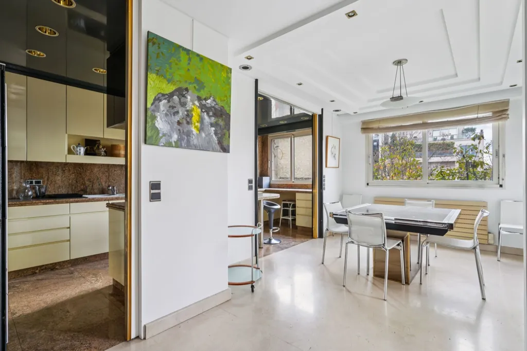 Salle à manger - Appartement Duplex avec Terrasses à Neuilly-sur-Seine