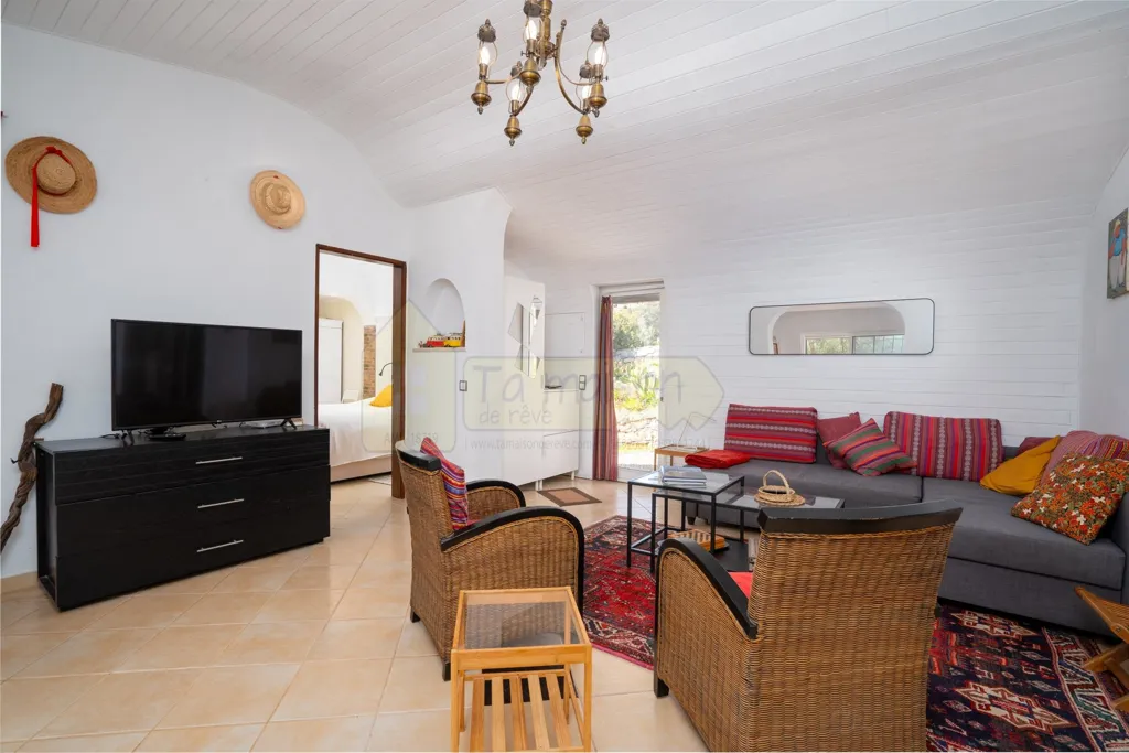 Séjour - Single-Storey Villa with Pool in Faro