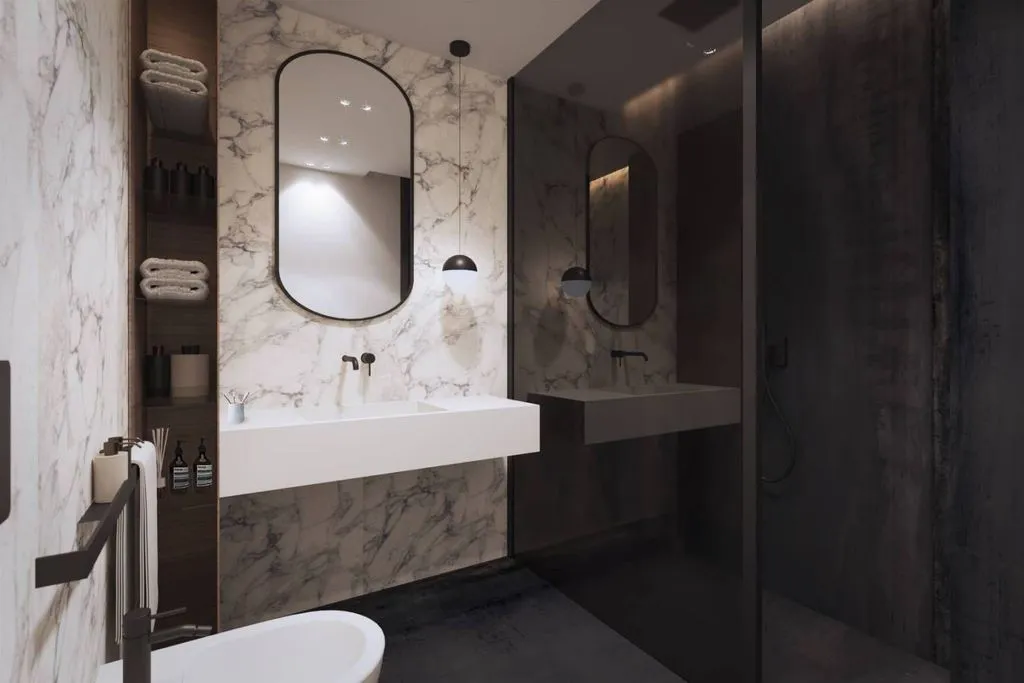 Salles de bain - Luxury Penthouse with Terrace in Milan